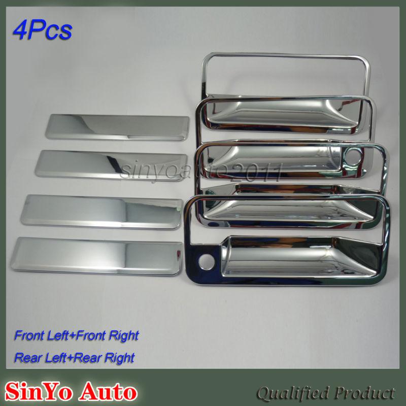 New chrome outside door handle cover fit for gmc chevy yukon tahoe pickup 1 set