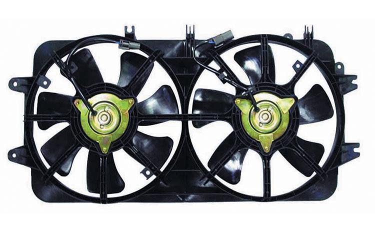 Depo ac condenser radiator cooling fan assy 2000-2002 mazda 626 2.5l klr915025b