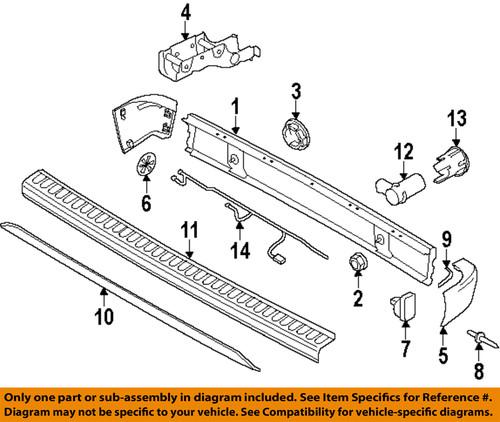 Ford oem 9t1z15k859a rear bumper-reverse sensor