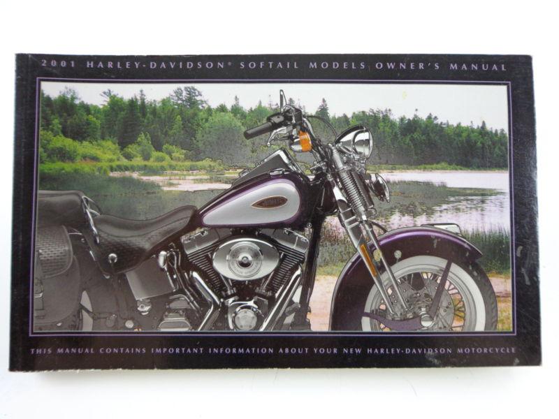 Harley davidson 2001 softail models owners manual 99469-01 #2