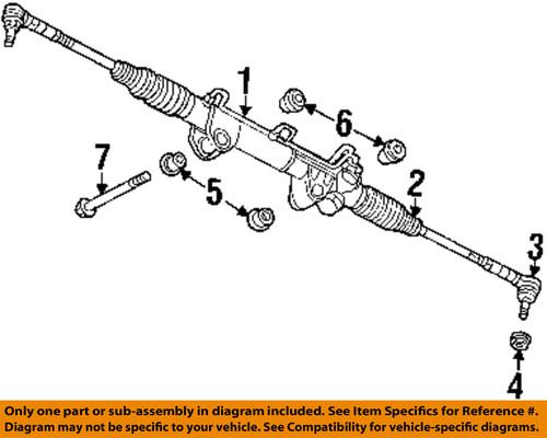 Mopar oem 6506557aa steering gear-outer tie rod nut