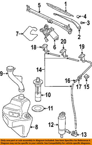 Saab oem 12755306 windshield wiper arm/wiper arm