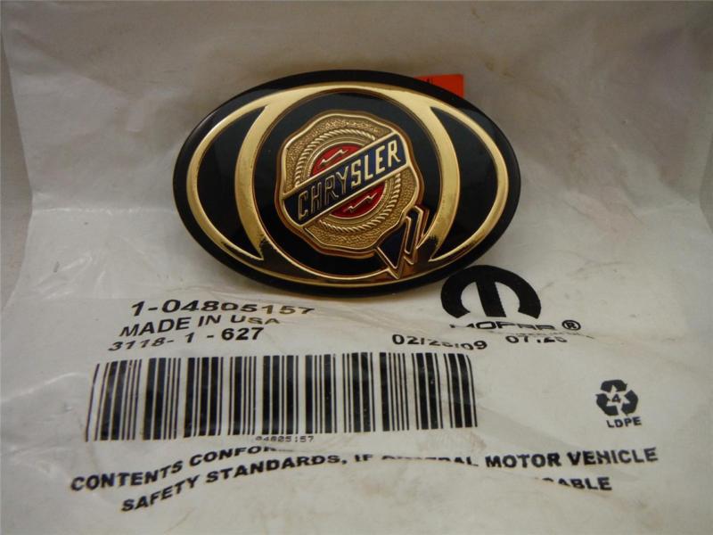New 05 06 07 08 09 10 town country 300 gold grill rear ornament emblem badge oem