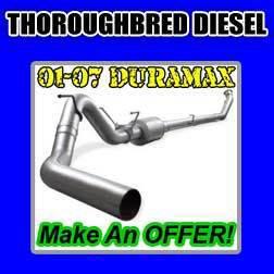 Afe atlas 4" exhaust 4 inch aluminized with muffler 49-04001 01-2007 gm duramax