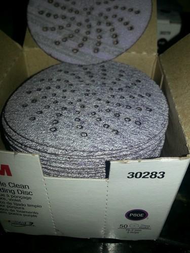 3m 3" purple clean sanding discs p80e /open box sale!