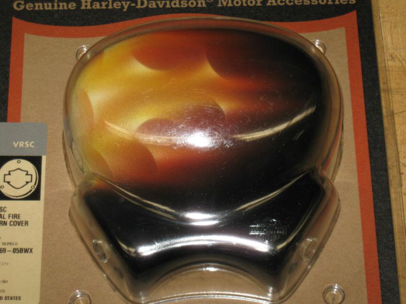 New harley davidson v-rod vrsca real fire horn cover 