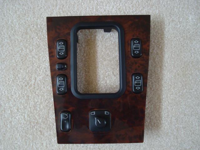 Mercedes c class w202 window master switch and wood bezel - console 