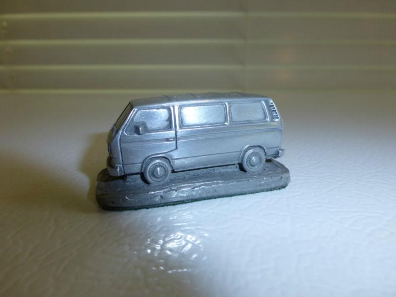 Volkswagen vanagon t3 1/87 ho scale custom made desk display pewter color