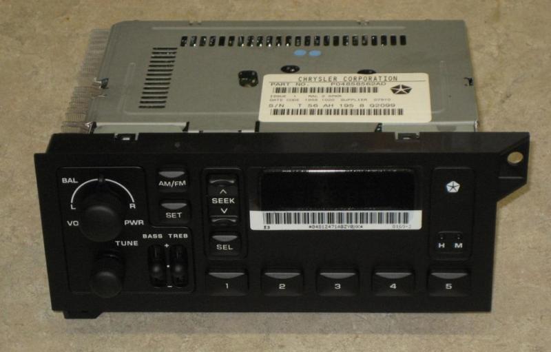 Brand new / nos 1984-2000 dodge ram jeep cherokee am/fm/radio stereo -wrnty -oem