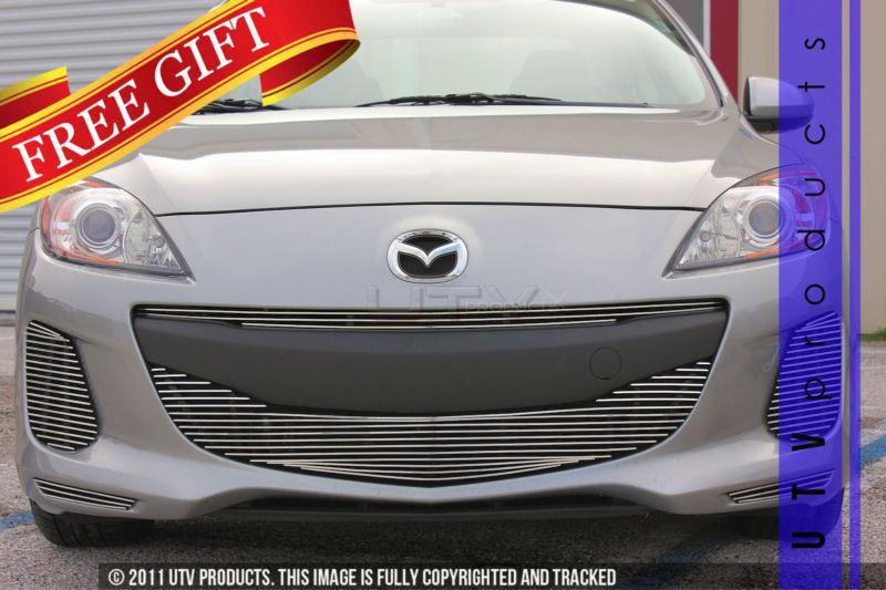 2012 - 2013 mazda3 4dr/5dr sedan 6pc combo chrome billet grille kit mazda 3 12 