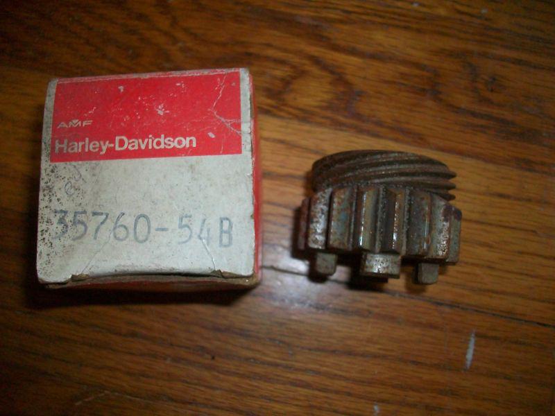 Nos harley davidson countershaft lowgear 17t w/ speedo drive gear sportster + k 