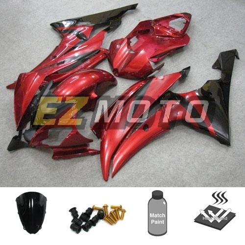 Inj fairing pack w/ windscreen bolts for yamaha r6 2008 2009 2010 2011 2012 ead