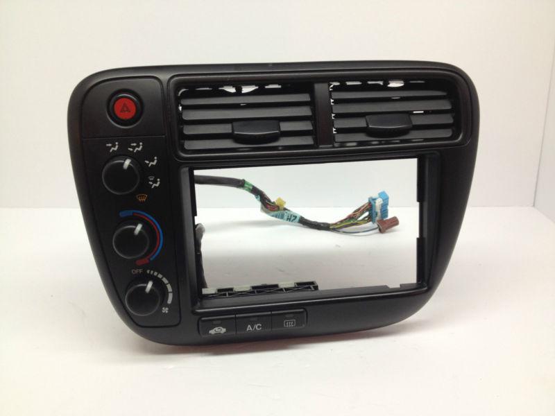 1999 2000 honda civic oem dash bezel radio trim with climate control 99 00 