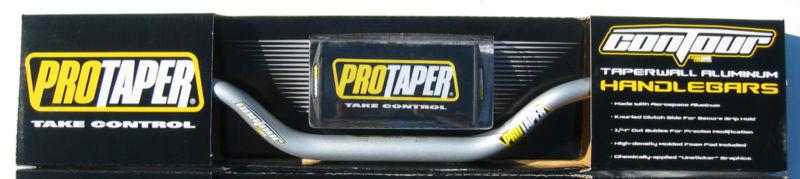 Pro taper protaper contour fat bar 1-1/8 28.6mm handlebar cr hi high bend silver