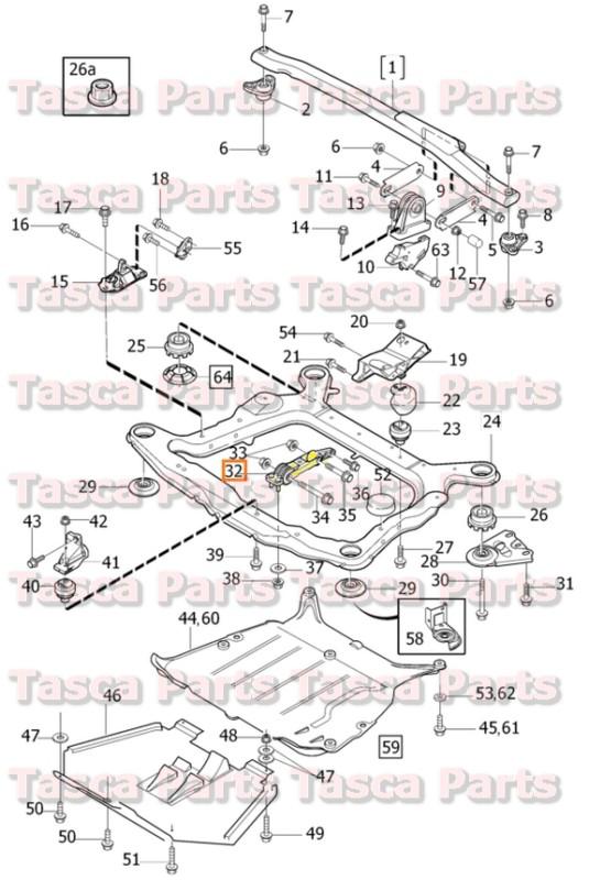 Brand new oem lower torque strut mount 2001-2009 volvo s60 s80 v70 v70xc xc90