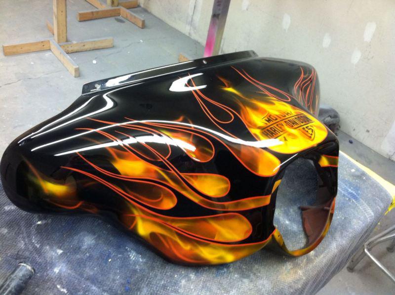 Custom paint on your softail gas tank and fenders !