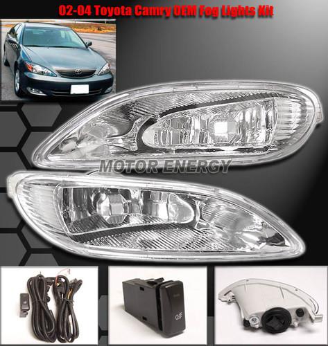 2002-2004 toyota camry/solara/2005-2008 corolla jdm bumper fog light lamp+switch