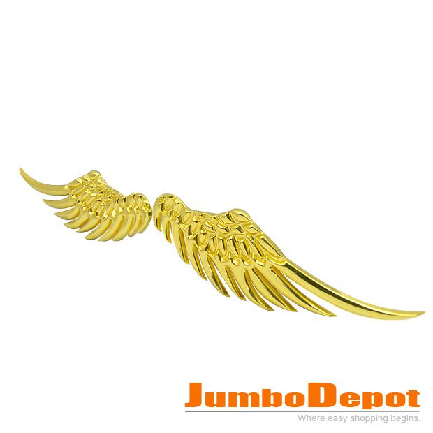 Golden angel wings logo mark decal emblem sticker cool style for hatch door lid