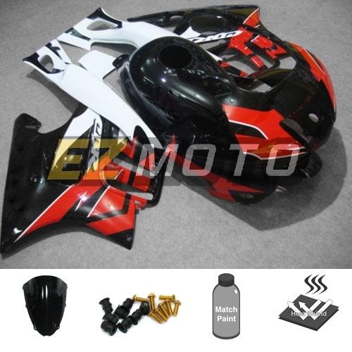 Bodywork fairing kit pack w/ windscreen & bolts for honda cbr600 f3 1997 1998 ab