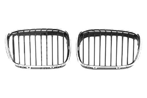 Replace bm1200118 - bmw 5-series rh passenger side grille brand new grill