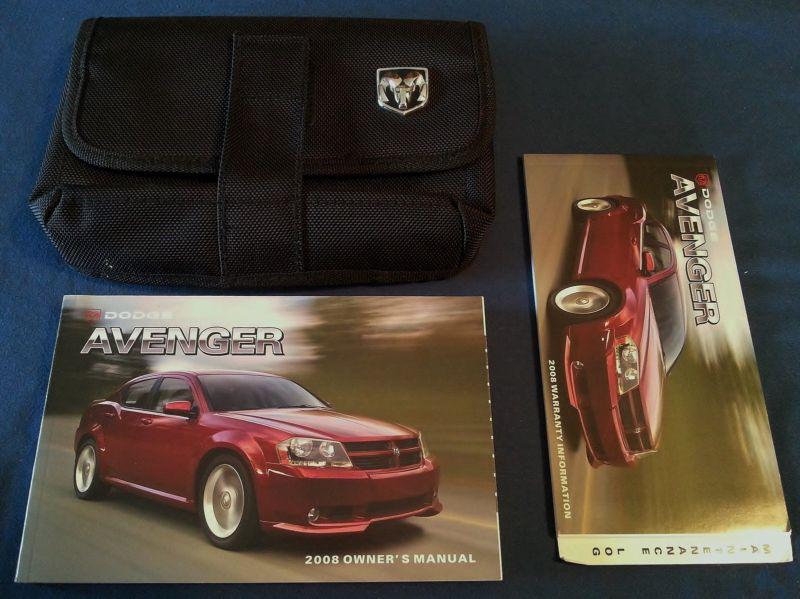 2008 dodge avenger owners manual set with factory case oem