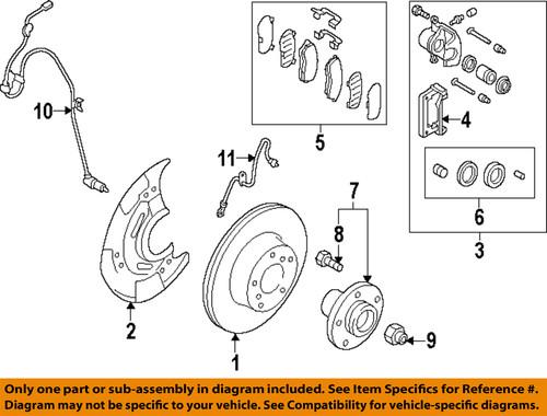 Subaru oem 26225ag060 disc brake caliper bracket/brake caliper bracket