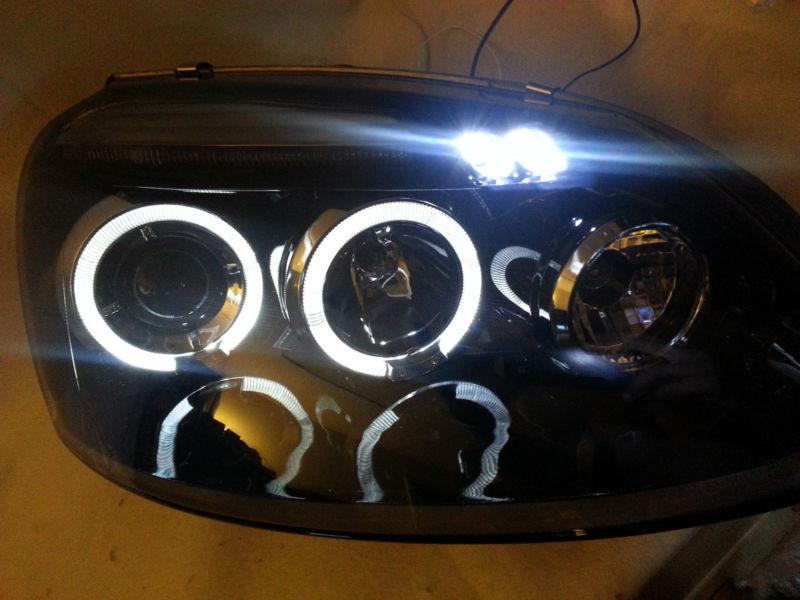 2006-2008 vw jetta/rabbit led projector headlights black