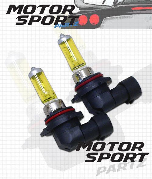 2pcs 9006 12v 80w hyper yellow 3000k xenon gas hid low beam light bulbs 1 pair