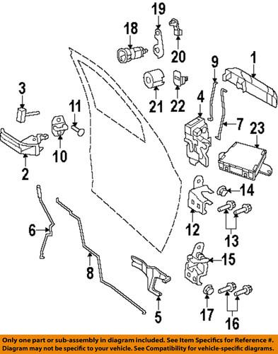 Mopar oem 68045151aa door lock cylinder-lock cylinder