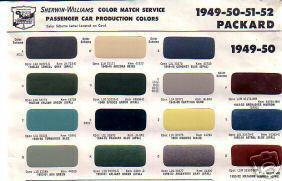 1953 oldsmobile 88 super 88 98 53 mint paint chips sherwin williams 5