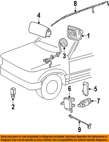 Mazda oem zzc157k1xa air bag-front impact sensor