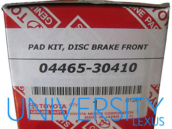 Nib, new original 2006-2013 lexus is350 "high friction" front brake pads