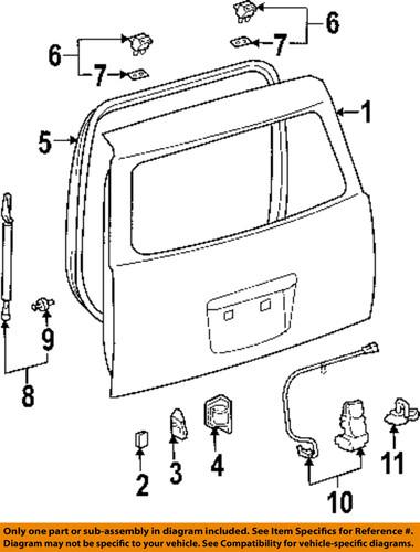 Scion oem 6935052100 lift gate-lock assembly