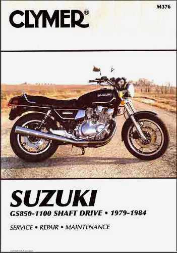 Suzuki gs850 gs1000 gs1100 repair shop manual 1979 1980 1981 1982 1983 1984