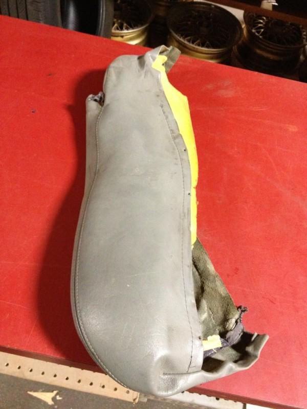 Bmw e34 m5 front sport seat leather bolster silvergray 540i msport m540i grey