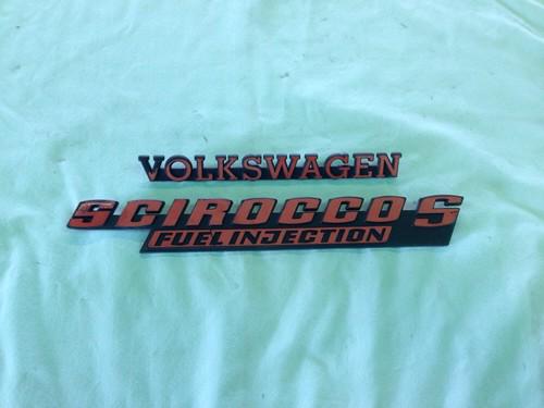 Vw scirocco emblem mark 1 s type