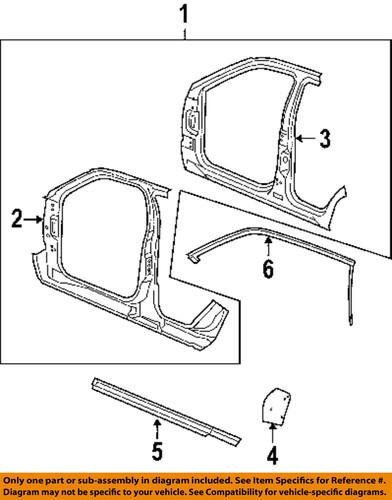 Jeep oem 5142293ae aperture panel-outer panel