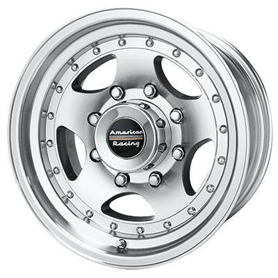 American racing wheel ar-23 aluminum natural 15"x10" 5x4.5" bolt circle 3.75"