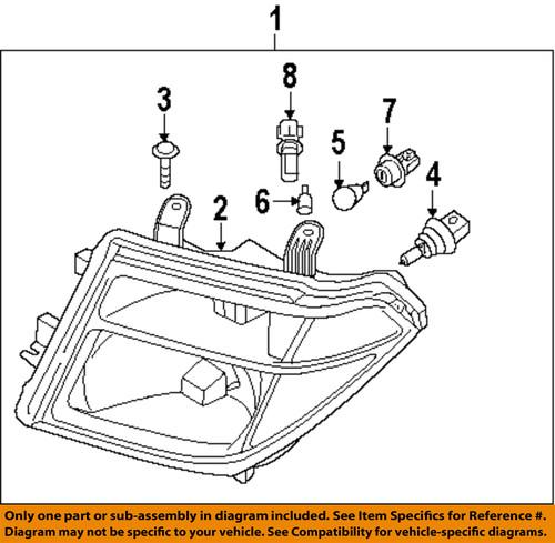 Nissan oem 262619b900 side marker light bulb-marker lamp bulb