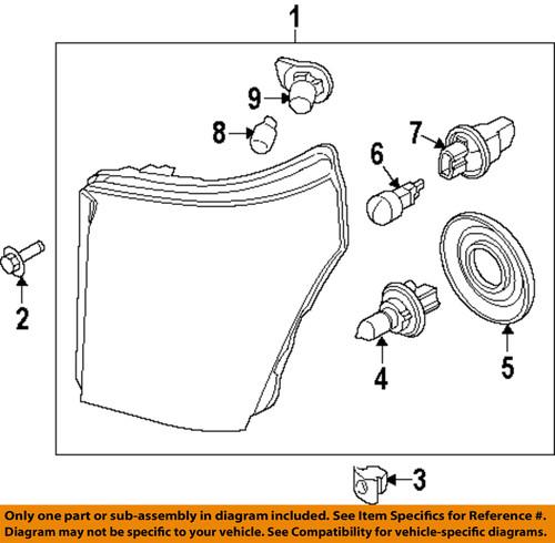 Ford oem bc3z13008e headlight-headlamp assembly