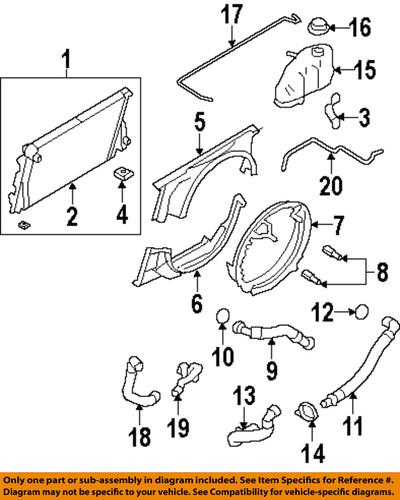 Ford oem bc3z8590k radiator-lower hose seal