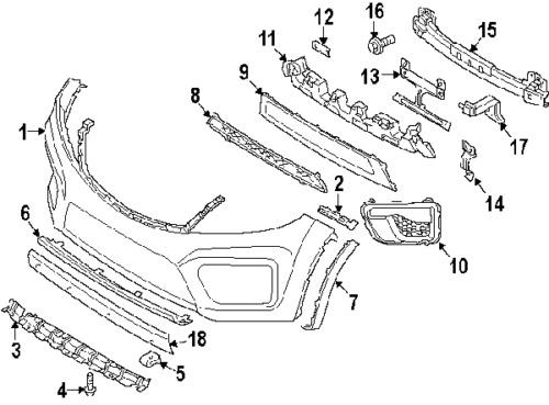 Kia 865241u200 genuine oem factory original lamp bezel