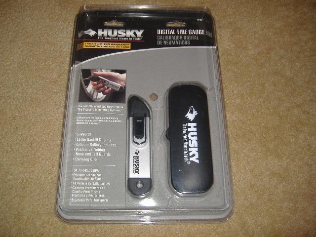 Husky digital tire gauge & case---new in package