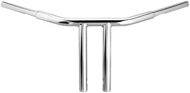 Wild 1 psycho chubby chopper t-bar 10 inch chrome for harley-davidson