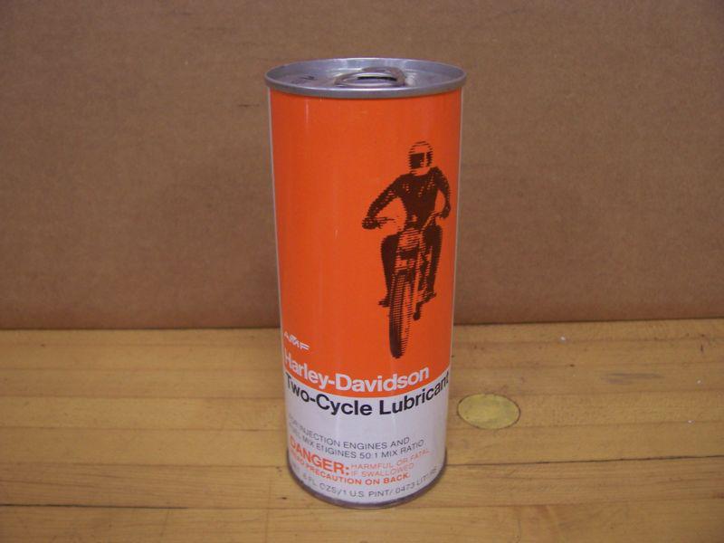 Vintage harley davidson motorcycle oil can two 2 cycle sprint shortster rapido