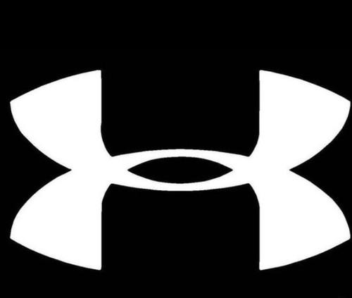 Under armour white sticker window decal vinyl car truck wall gym work out sports