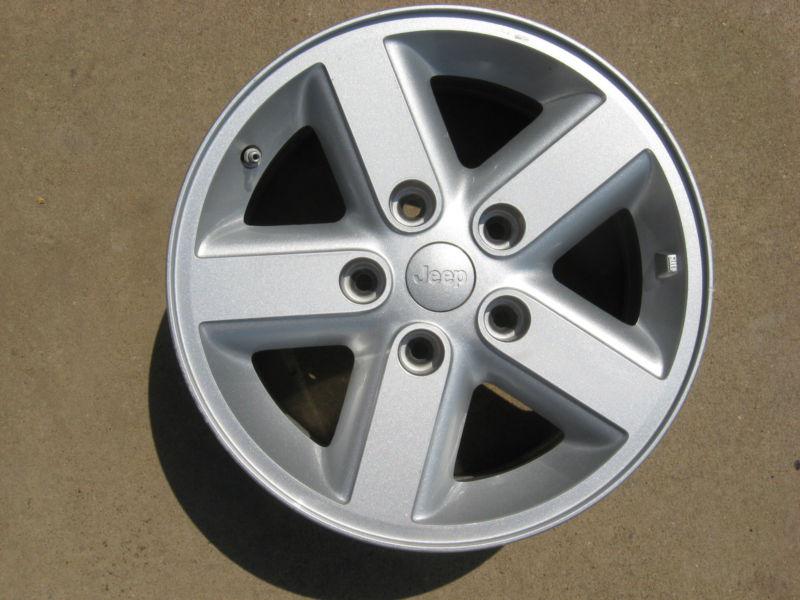 2007 2008 jeep wrangler factory aluminum alloy wheel - rim 16x7