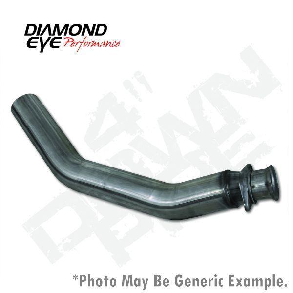 Diamond eye 261001 diesel exhaust 4" down pipe stainless cummins