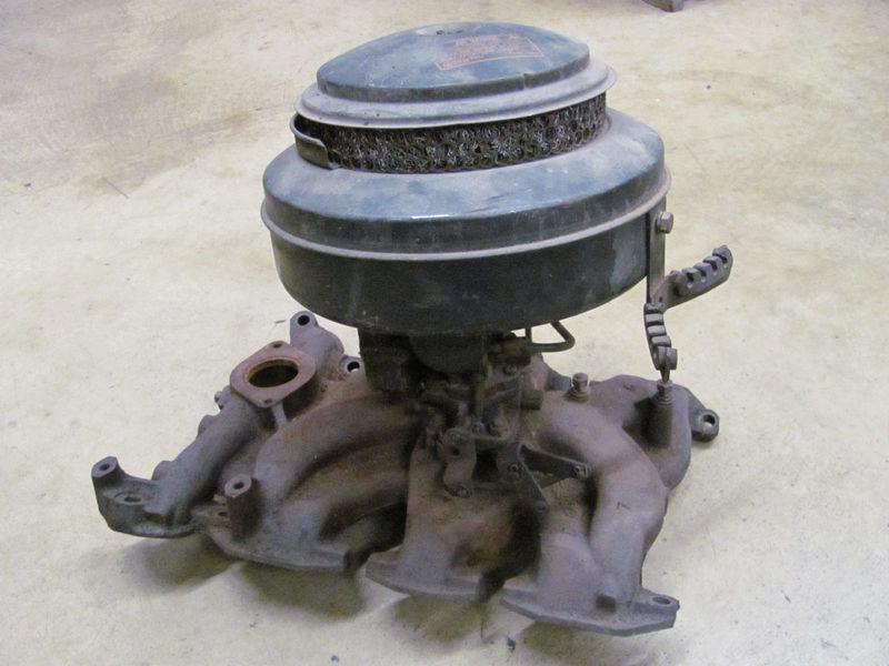 1951 oldsmobile 2bb intake carburator and air cleaner used? for 303 v-8?