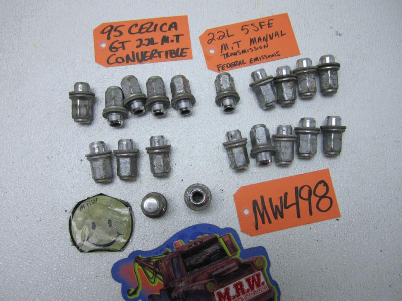 94 95 96 97 98 99 toyota celica set  lug nuts nut wheel spare oe oem bolts stud 